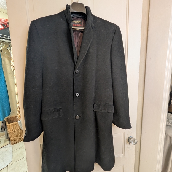 Black Dingham Coat Mink And Cashmere
